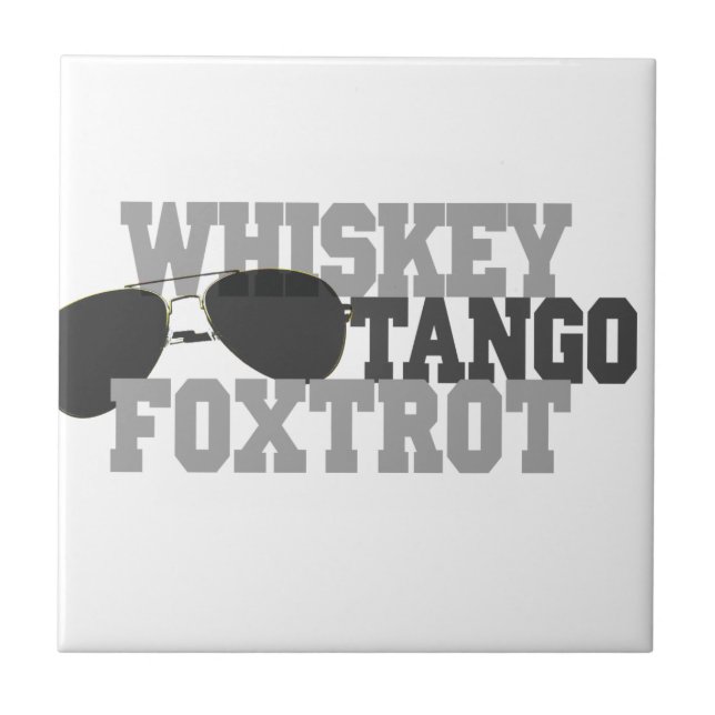 Azulejo El tango del whisky Foxtrot - los vidrios de la (Frente)