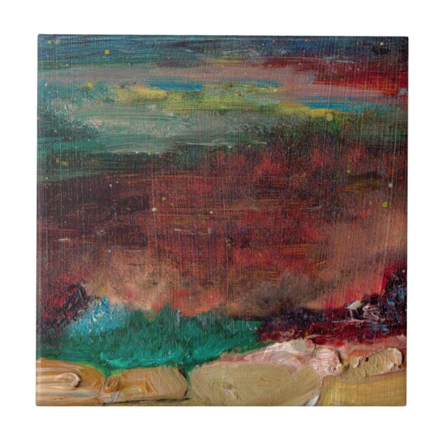 Azulejo El tesoro marino (Frente)