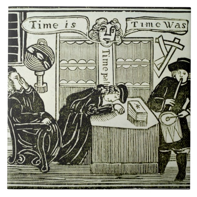 Azulejo El "tiempo es, tiempo era", copia de un (Frente)