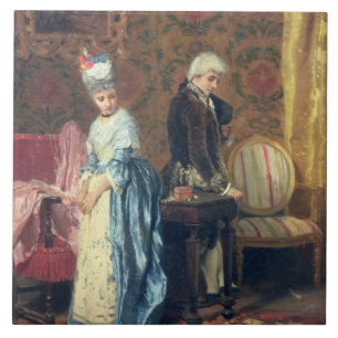 Azulejo El tiff de los amantes, 1872 (aceite en el panel)