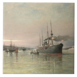 Azulejo El trazador de líneas y el otro envío antes de l