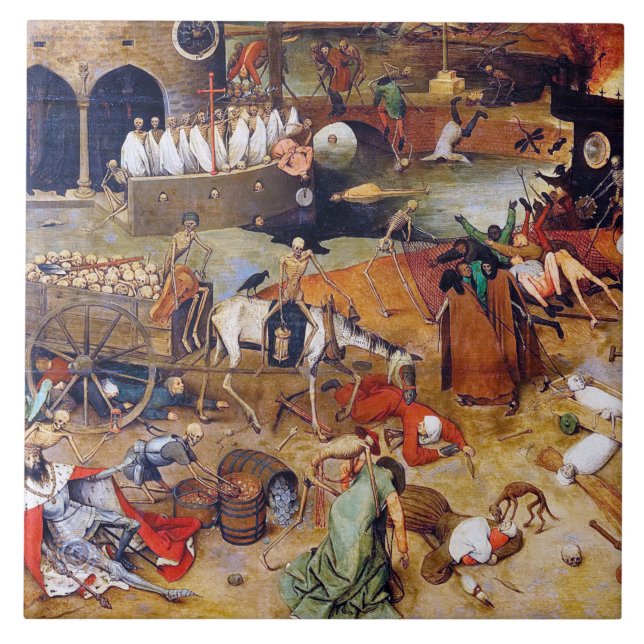 Azulejo El triunfo de la muerte, Pieter Bruegel (Frente)