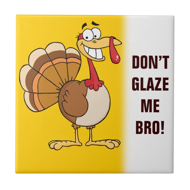 Azulejo El último deseo de Acción de Gracias de una Turquí (Frente)