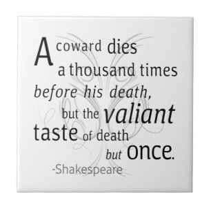 Azulejo El Valiant muere pero una vez Shakespeare