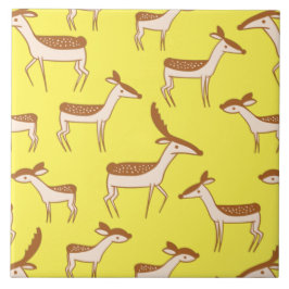 Azulejo El venado y la familia