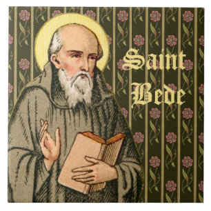 Azulejo El venerable Beda predicando (P 008)
