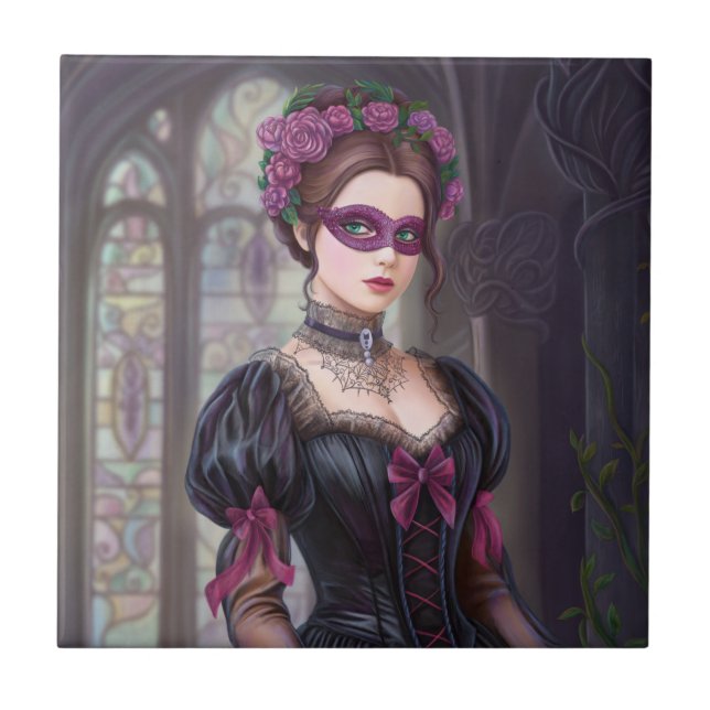 Azulejo El victoriano de la mascarada (Frente)