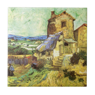 Azulejo El viejo molino por Vincent van Gogh