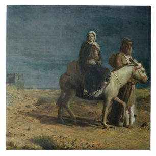 Azulejo El vuelo de la espada de Herod, 1880 (aceite en c