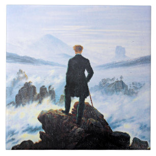 Azulejo El Wanderer, la pintura de arte fina,