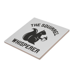Azulejo El Whisperer de la ardilla Squirrel Lover