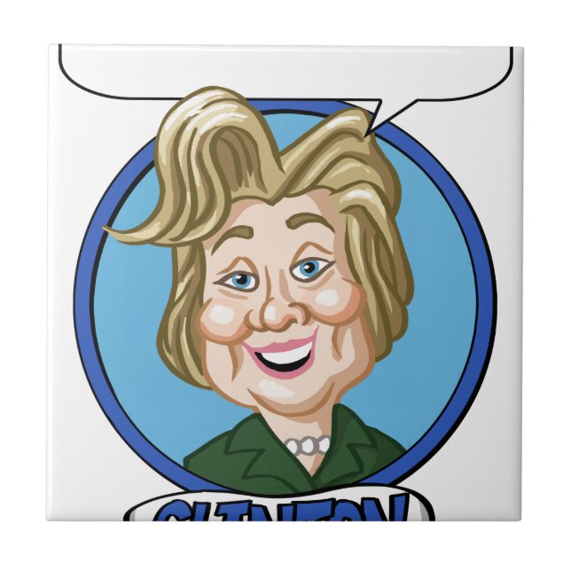 Azulejo Elección 2016 de Hilary Clinton (Frente)