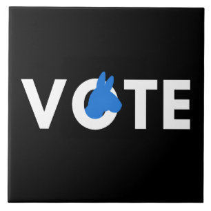 Azulejo Elecciones - Vota Demócrata II