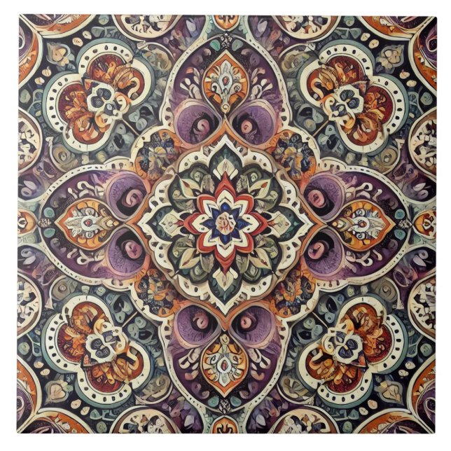 Azulejo Elegancia bohemia maximalista (Frente)