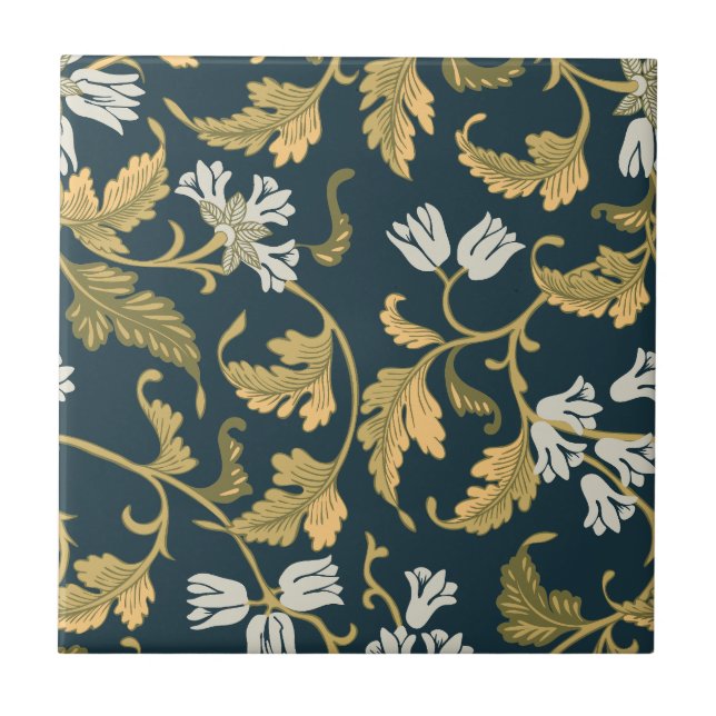 Azulejo Elegancia botánica vintage (Frente)