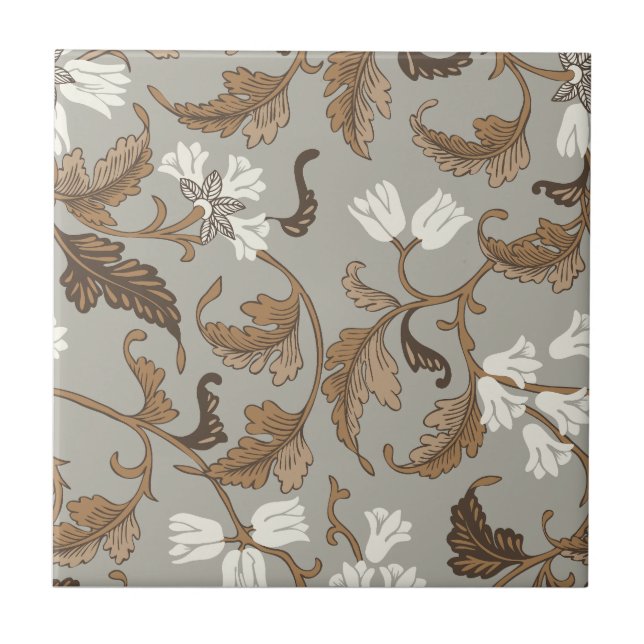 Azulejo Elegancia botánica vintage (Frente)