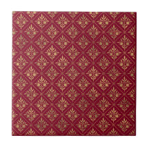 Elegancia Dorada – Botánico Rojo Burdeos y Dorado