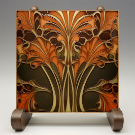 Azulejo Elegancia otoñal Art Nouveau