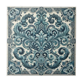 Azulejo Elegancia Turquesa - Diseño Inspirado en Portugal