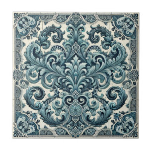 Azulejo Elegancia Turquesa - Diseño Inspirado en Portugal