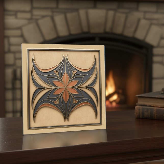 Azulejo Elegant Art Nouveau Abstract Floral #17 ID1193 (Subido por el creador)