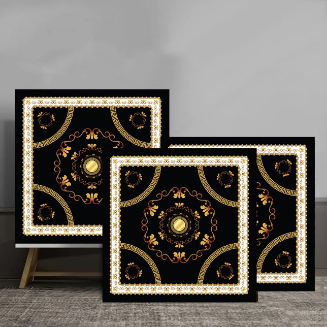 Azulejo Elegant Greek Baroque Gold Frame Pattern luxury (Subido por el creador)