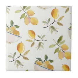 Azulejo Elegant Lemon Ceramic Tile