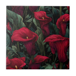 Azulejo Elegant Mediterranean Calle Lilies Tiles