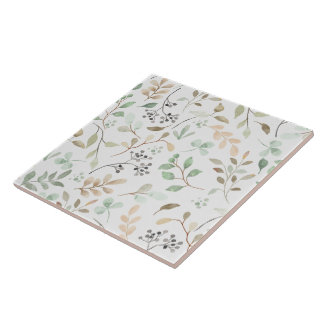 Azulejo Elegant Nature Floral Decorative Tile Accent