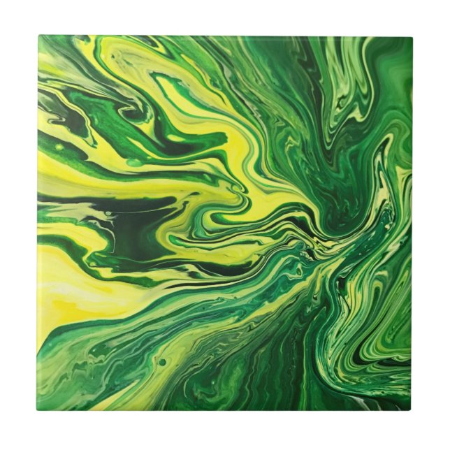 Azulejo Elegante Agate Loco 5 - Amarillo Verde (Frente)