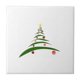 Azulejo Elegante árbol de Navidad