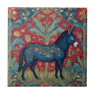 Azulejo Elegante burro William Morris inspirado en patrone