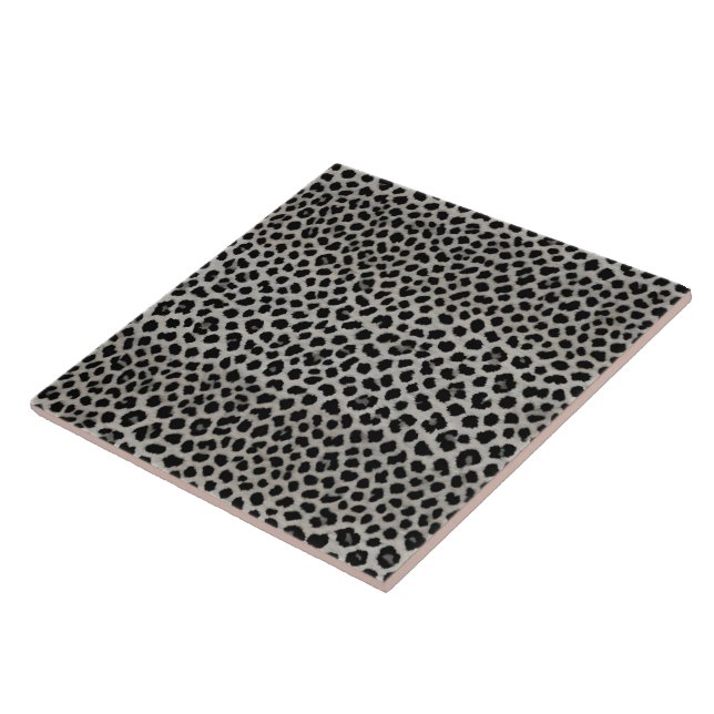 Azulejo Elegante Colección de Leopardo Blanco de Lujo (Lado)