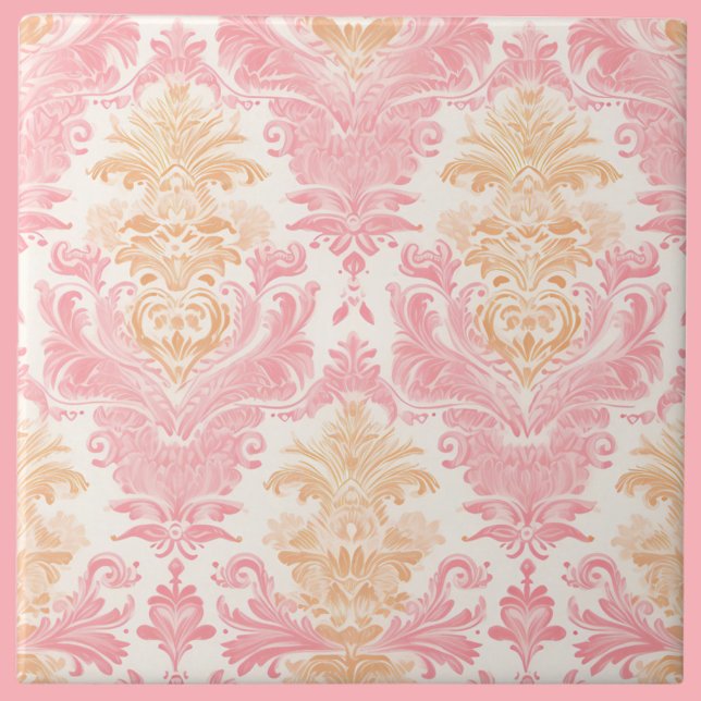 Azulejo Elegante Damasco rosa Claro (Subido por el creador)
