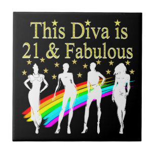 AZULEJO ELEGANTE DISEÑO DE REINAS 21 Y FABULOUS FASHION