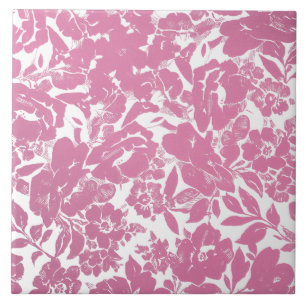 Azulejo Elegante Diseño Floral Dorado Con Negro Negrita