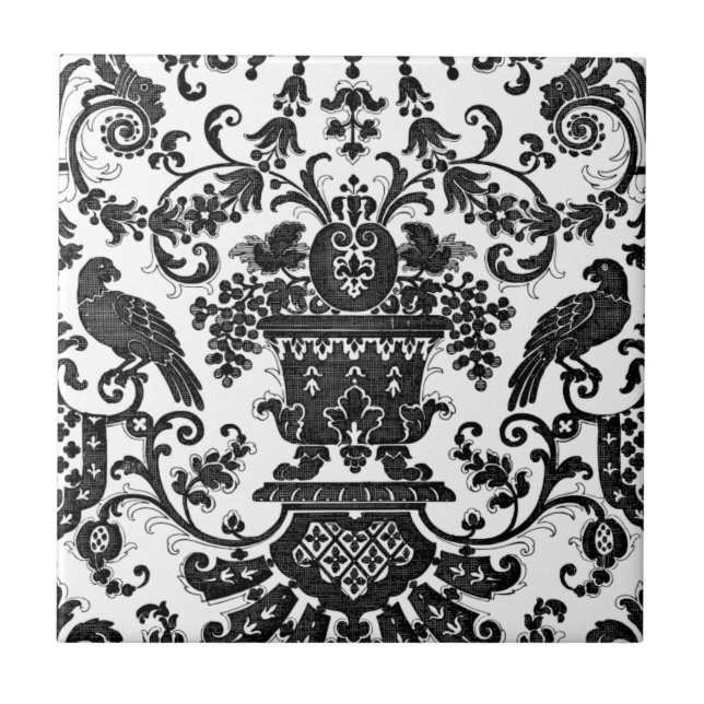 Azulejo Elegante diseño vintage cerámica (Frente)