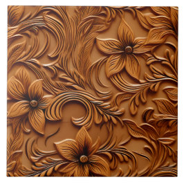 Azulejo Elegante elegante imitación de cuero Grabado en re