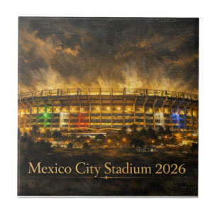Azulejo Elegante Estadio de México en la Copa del Mundo de