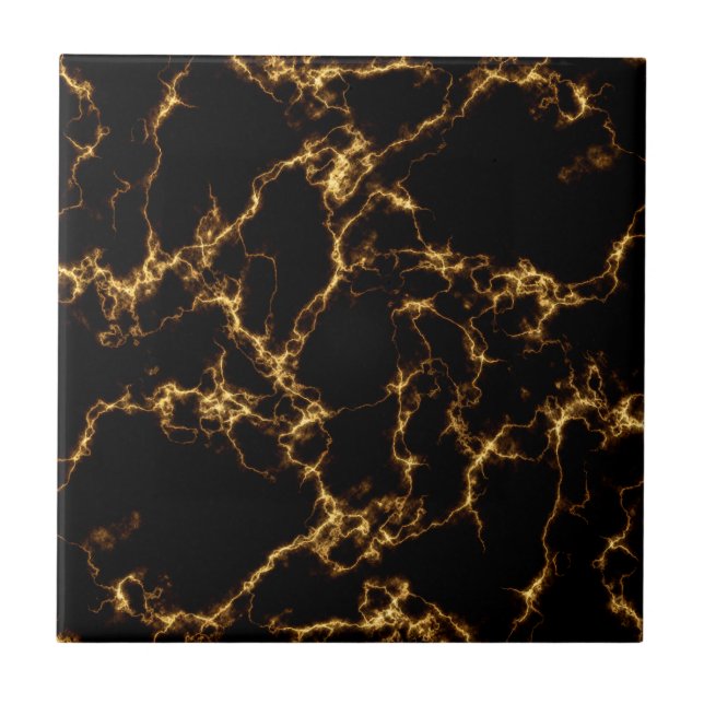 Azulejo Elegante estilo de mármol3 - Oro negro (Frente)