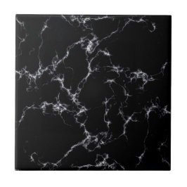 Azulejo Elegante estilo de mármol4 - Blanco y negro