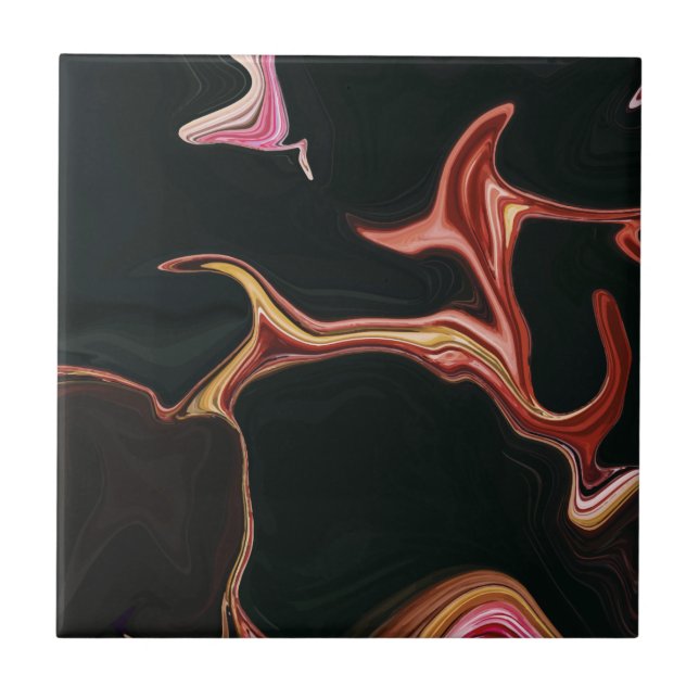 Azulejo Elegante fondo de textura de mármol negro (Frente)