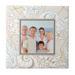 Azulejo Elegante foto personalizada de la Marina de la Pla