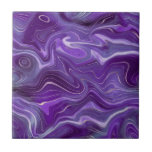 Azulejo Elegante Funky Groovy Curvas Púrpuras Mármol 4-6<br><div class="desc">¿Quieres ser un poco diferente y original? Este moderno mármol púrpura y mullido imita curvas de cerámica de la pared impresa es justo lo que necesitas. Disponible en dos tamaños de 4, 25 x 4, 25 y 6 x 6 pulgadas. Por favor, ten en cuenta que se trata de una...</div>