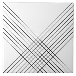 Azulejo Elegante Geométrico de Moda sobre Blanco