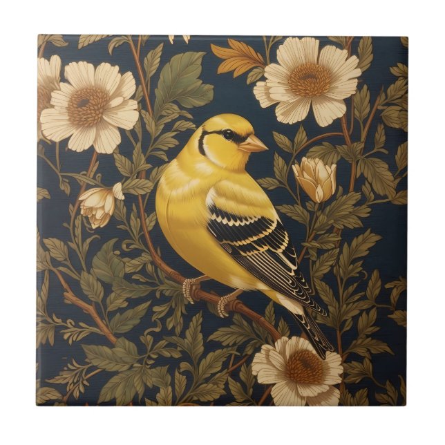 Azulejo Elegante Goldfinch americano (Frente)