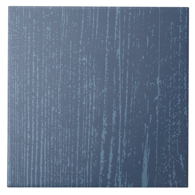 Azulejo Elegante grano de madera azul (Frente)