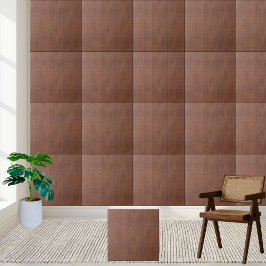 Azulejo Elegante Grano de madera de caoba - Madera marrón