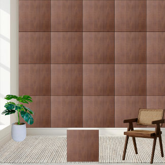 Azulejo Elegante Grano de madera de caoba - Madera marrón
