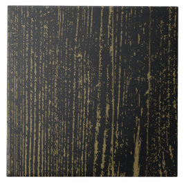 Azulejo Elegante Grano de madera de oro negro